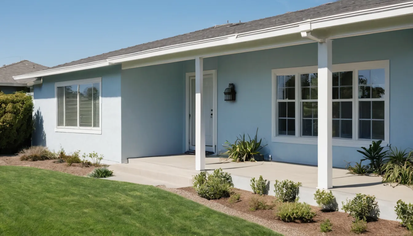 A bright, newly replaced window on a stucco ranch home in Vallejo